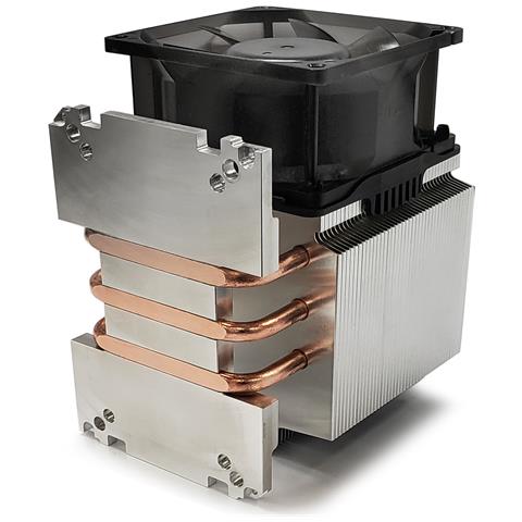 N6 sistema di raffreddamento per computer Processore Raffreddatore d'aria 8 cm Alluminio, Nero, Rame 1 pz - Foto 2