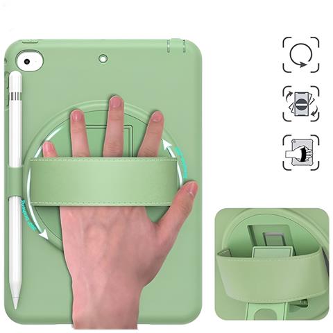 Custodia Verde Con Supporto E Cinghia Per Ipad Mini 4/5 - Protezione Elegante E Funzionale! - Foto 3