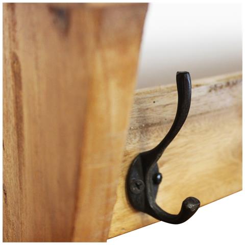 Livio - Appendiabiti In Legno Di Mogano - Foto 5