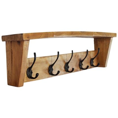 Livio - Appendiabiti In Legno Di Mogano - Foto 1