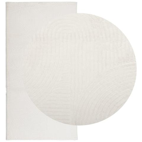 Lusso Casadino - Tappeto Iza A Pelo Corto Aspetto Scandinavo Crema 100x200 Cm - Foto 2