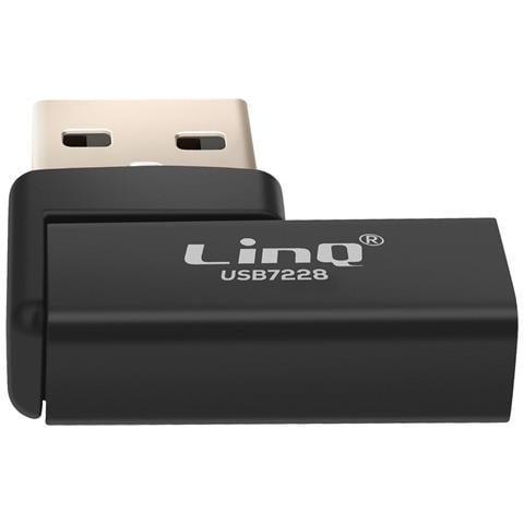 Adattatore Usb-c A Usb-a Maschio Piegato A Sinistra Carica E Trasferimento 10gbps, Nero - Foto 10