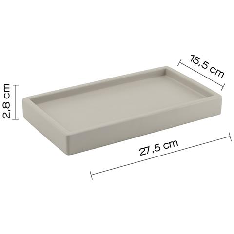 Vassoio Portaoggetti D'appoggio In Cemento 4106 Serie Giunone - Foto 2