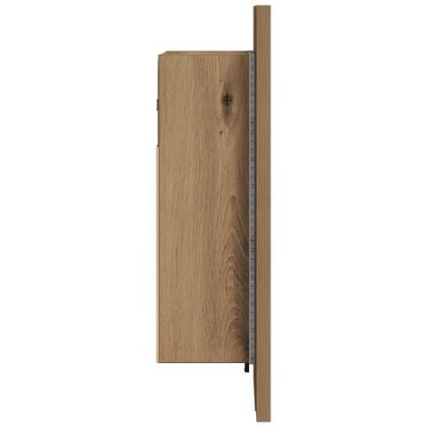 Mobile Bagno Specchio LED Rovere 40x12x45 cm Multistrato - Foto 9