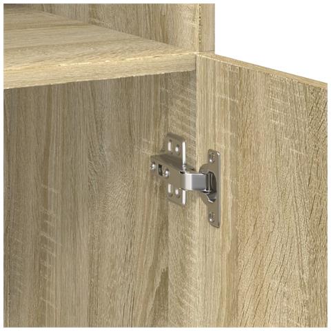 Armadietto Rovere Sonoma 80x42,5x225 cm in Truciolato - Foto 9