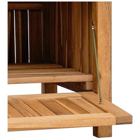 Panca da Giardino con Contenitore Marrone 150 x 60 x 90 cm - Foto 9