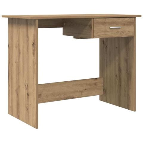 Scrivania rovere artigianale 100 x 50 x 76 cm Legno multistrato - Foto 1