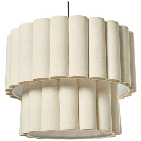 Lampadario Belessa Lino Beige Chiaro - Foto 2