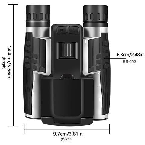 Binocolo Digitale 12x32 Con Video 2.5k E Foto 48mp, Zoom 8x E Schermo Ips - Foto 2