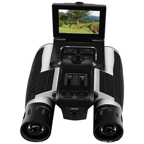 Binocolo Digitale 12x32 Con Video 2.5k E Foto 48mp, Zoom 8x E Schermo Ips - Foto 1