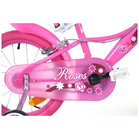 Sch Roses 16'' - Bicicletta Per Bambine (5-7 Anni), Ruote 16'', Telaio Acciaio, Con Accessori - Colore Rosa - Foto 2