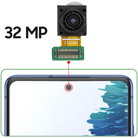 Fotocamera Frontale Selfie 32mp Per Samsung Galaxy S20 Fe 4g Pezzo Di Ricambio - Foto 4