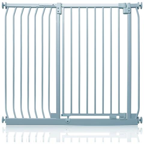 Safetots Cancelletto Di Sicurezza Elite Extra Alto, 116cm - 125cm, Grigio Opaco, Extra Alto Con 100cm Di Altezza - Foto 1