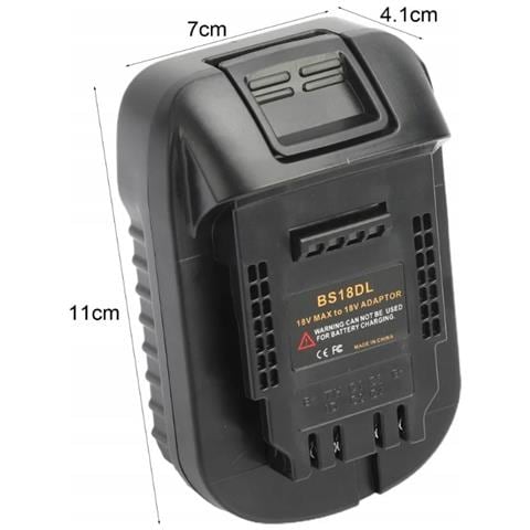 Adattatore Batteria Bosch 18v A Dewalt 18v Dw18ml - Compatibile Con Utensili Dewalt 18v | Costruzione Robusta, Montaggio Facile | Uso Versatile - Foto 2