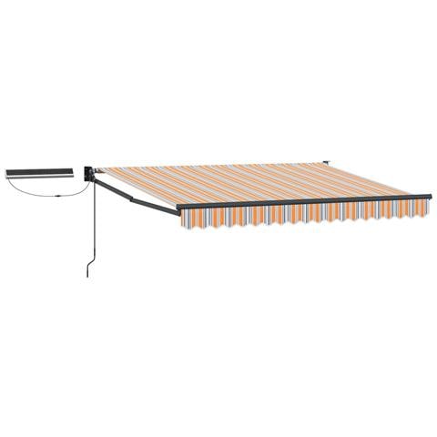 Tettuccio Elettrico Retrattile Blu e Arancione 3,5 x 2,5 m - Foto 1
