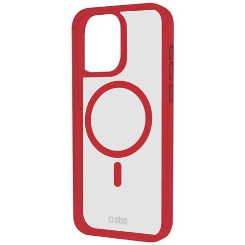 TEMAGCOLIP1661PR custodia per cellulare 16 cm (6.3") Cover Rosso, Trasparente - Foto 1