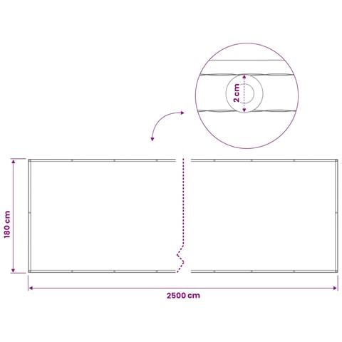 Schermo di Privacy per Balcone 1,8 x 25 m - Foto 6