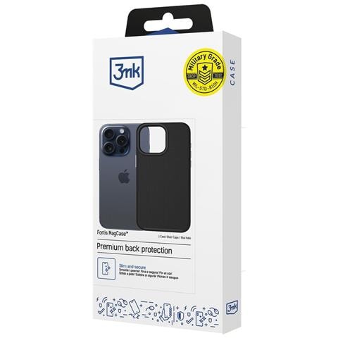 Custodia 3mk Fortis Magcase Per Iphone 15 Pro, Nera. - Foto 1