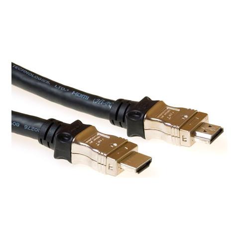 Cavo A / V - HDMI - for Dispositivo audio / video - 15 m - Schermato - 1 x HDMI (Type A) Maschio Audio / video digitale - 1 x HDMI (Type A) Maschio Audio / video digitale - Placcato Oro - Nero - Foto 1
