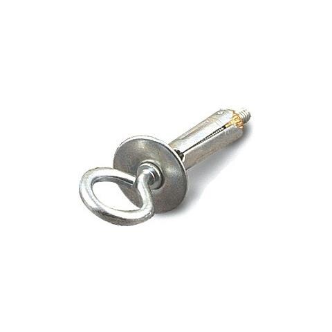 Tasselli In Ferro M5 Ad Occhiello Chiuso, Tasselli Ad Espansione In Ferro Zincato Con Occhiello Chiuso Filetto M5f Oro Mm. 10 Con Nottolino Zigrinato In Ottone Nudo (numero Pezzi Per Confezione 10)  - Foto 1