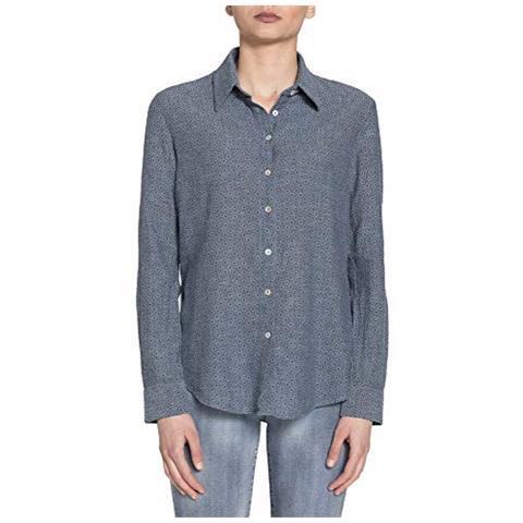 CARRERA JEANS - Carrera Camicia Basica Cotone Misto Lino Donna Fantasia Su  Base Blu Chiaro Xl - ePRICE