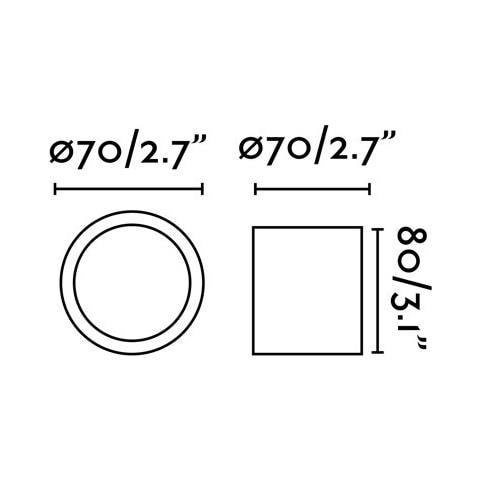 Haru Led, Plafoniera, - Nero - Foto 2