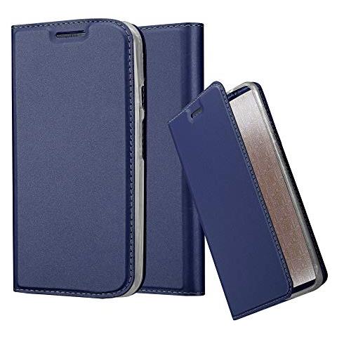Custodia Libro Per Motorola Moto G2 In Classy Blu Scuro - Con Vani Di Carte, Funzione Stand E Chiusura Magnetica - Portafoglio Cover Case Wallet Book Etui Protezione - Foto 1