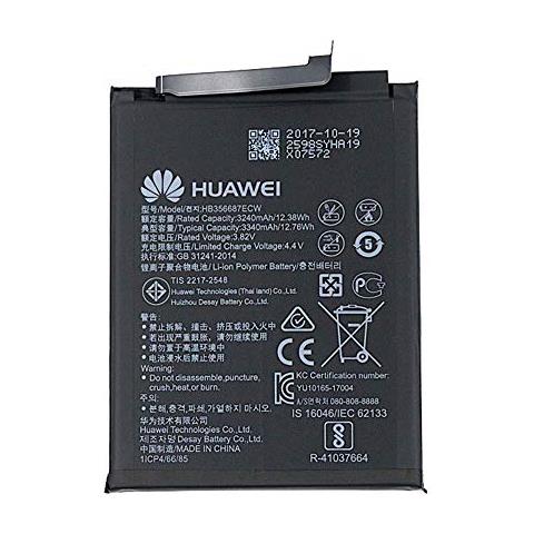 Huawei Batteria Originale Per Smartphone 10 Lite, Honor 7x, Nova 2 Plus, Batteria Da 3340 Mah, Codice: Hb356687ecw - Foto 1