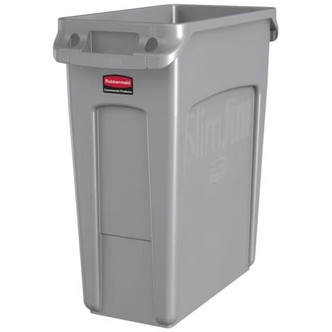 Rubbermaid 1971258 Collettore Di Rifiuti Con Condotti Di Ventilazione, Plastica, 60 L, Grigio - Foto 1