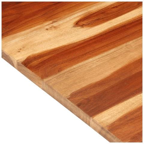 Piano Tavolo in Legno Massello di Acacia 25-27 mm 60x100 cm - Foto 2