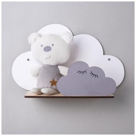 Kit Fai Da Te - Mensola In Legno Nuvola 35 X 21 X 10 Cm - Foto 2