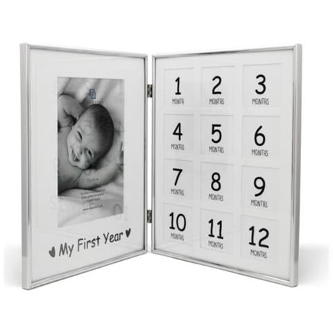 My First Year Cornice per foto multipla Argento - Foto 1