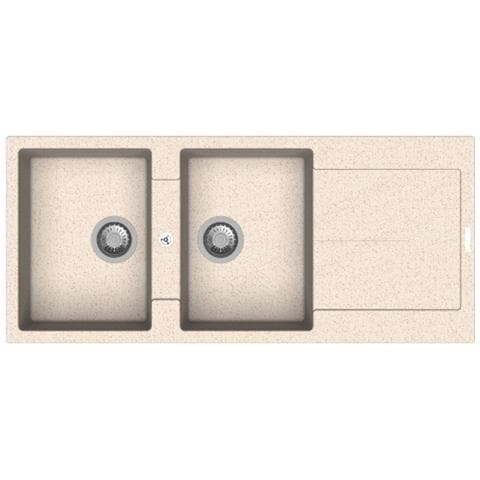 Enigma D200 Lavello 2 Vasche E Gocciolatoio Avena - Foto 1