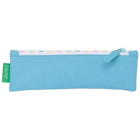 Astuccio Scuola Benetton Spring Blu Cielo 20 X 6 X 1 Cm - Foto 2