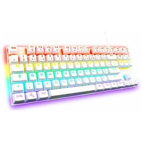 Tastiera Con Cavo 3760162066326 per Gaming (Layout Francese AZERTY) Colore Bianco - Foto 2
