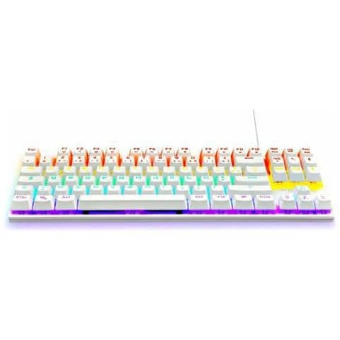 Tastiera Con Cavo 3760162066326 per Gaming (Layout Francese AZERTY) Colore Bianco - Foto 4