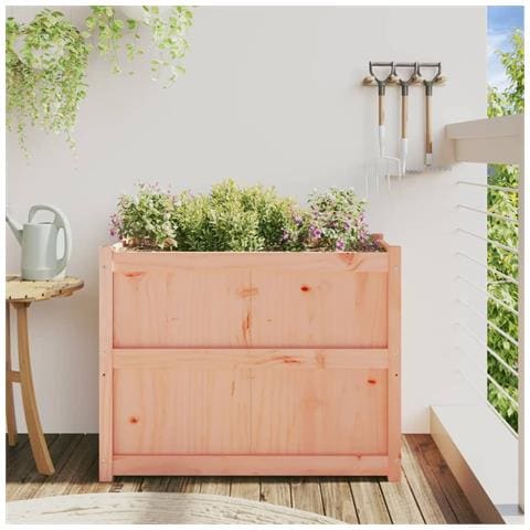 Fioriera Da Giardino 90x50x70 Cm In Legno Massello Di Douglas - Foto 3