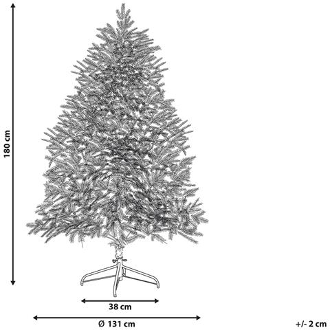 Albero Di Natale Pre Illuminato Brisco Bianco - Foto 7
