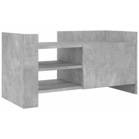 Mobile Per Tv Grigio Cemento 80x35x40 Cm Legno Multistrato - Foto 2