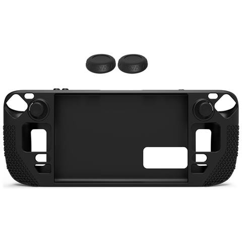 Copertura Protettiva Antiscivolo In Silicone Soft Shell Per Steam Deck Oled Black - Foto 1