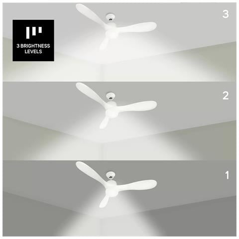 Ventilatore Da Soffitto Da 132 Cm + Luce - Fresko Pure 3b - Foto 2