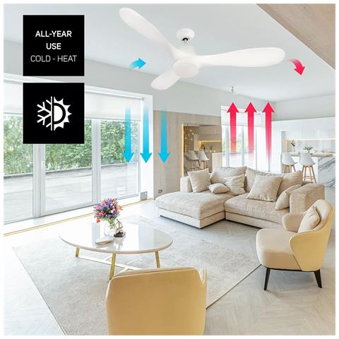 Ventilatore Da Soffitto Da 132 Cm + Luce - Fresko Pure 3b - Foto 4