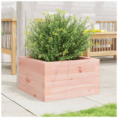 Fioriera Da Giardino 40x40x23 Cm In Legno Massello Di Douglas - Foto 3