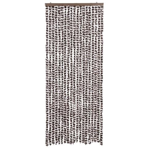 Tenda Antimosche Marrone E Bianca 56x200 Cm In Ciniglia - Foto 7