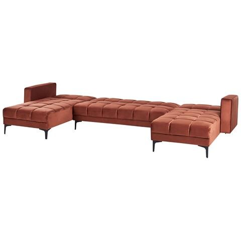 5 Posti Alnes Velluto Rosso Chiaro - Foto 2