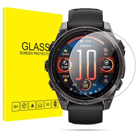 Pellicola Protettiva In Vetro Temperato Per Garmin Fenix High Aluminum (confezione Da 2) Orologio Garmin Fenix E 47mm - Foto 1