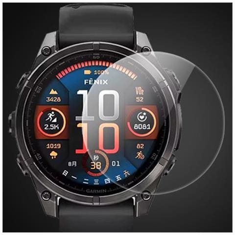 Pellicola Protettiva In Vetro Temperato Per Garmin Fenix High Aluminum (confezione Da 2) Orologio Garmin Fenix E 47mm - Foto 4