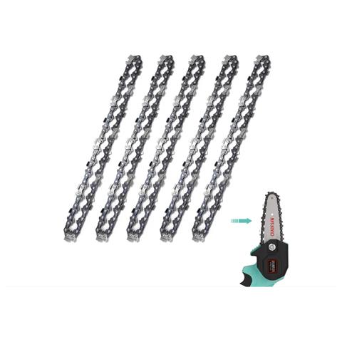 Catena Per Motosega Da 4 Pollici (28 Maglie Di Trasmissione, 14 Denti) - Confezione Da 5 - Foto 2