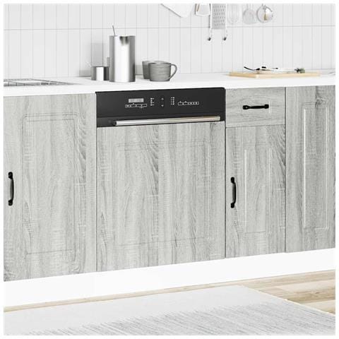 Pannello Lavastoviglie Kalmar Grigio Sonoma 60x1,5x67 Cm - Foto 3