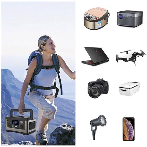 Stazione Di Energia Portatile A5, 500w, 15v / 6a. Dimensioni: 30,6 X 20 X 17,6 Cm; 6,3 Kg. - Foto 6